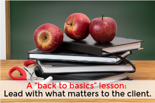 A “back to basics” lesson