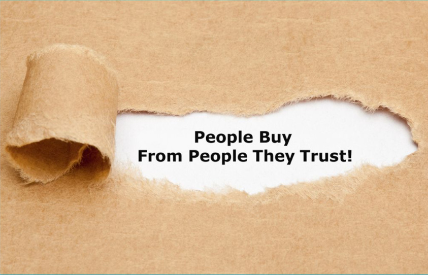 People buy from people they trust